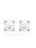 David Yurman sterling silver pearl and diamond earrings - DSSDPEDI SILVER