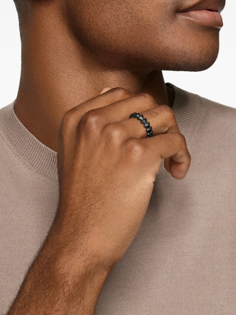 David Yurman Titanium Armory® Ring In Black