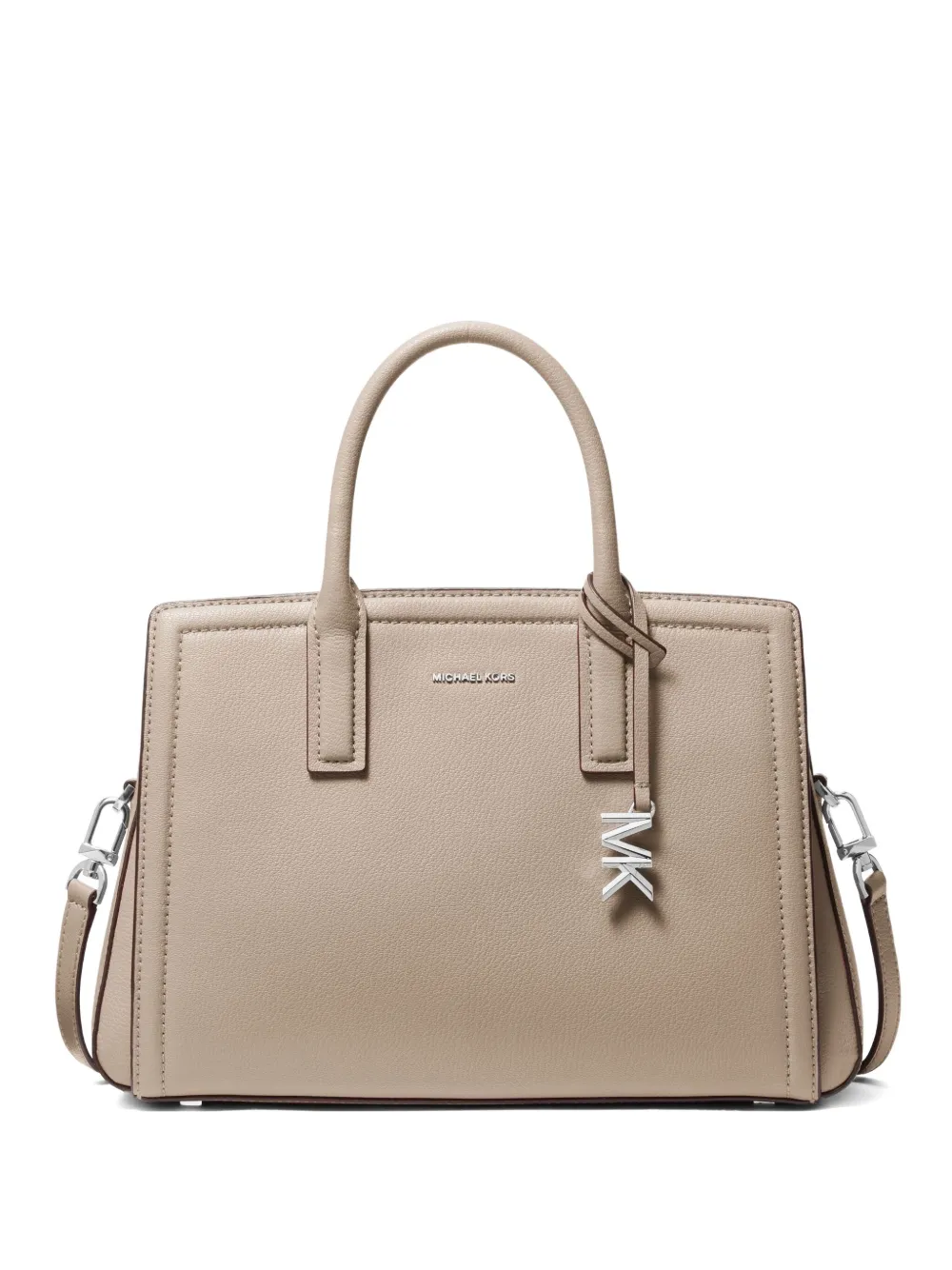 Michael Kors Medium Laila Top-handle Satchel Bag In Neutral