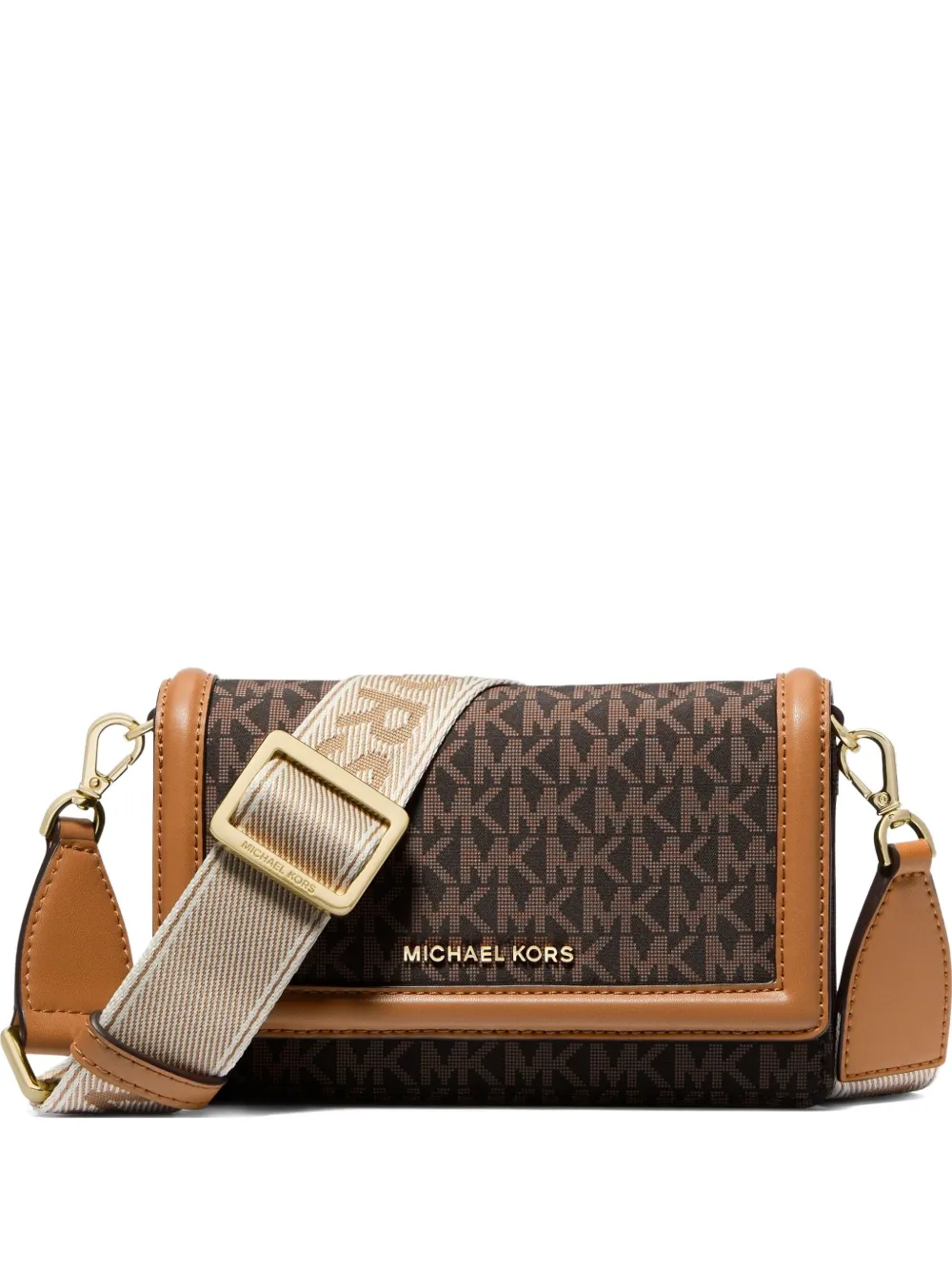 Michael Michael Kors Jet Set ショルダーバッグ ミニ - ブラウン Michael Michael Kors Jet Set ショルダーバッグ ミニ - ブラウン