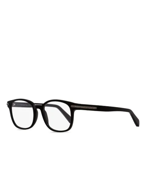 Zegna lentes con armazón ovalada