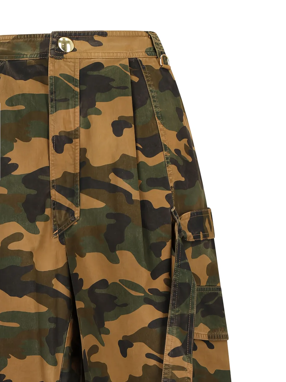 Darkpark Camouflage Cargo-pocket Trousers In Green