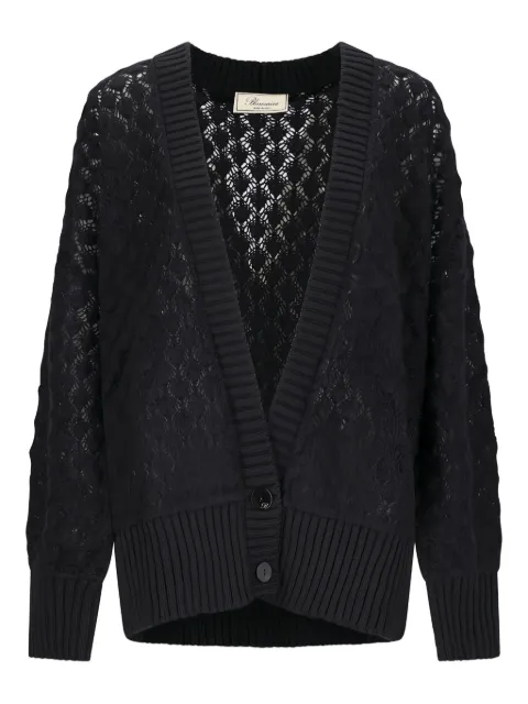 Blumarine cardigan en maille ajourée