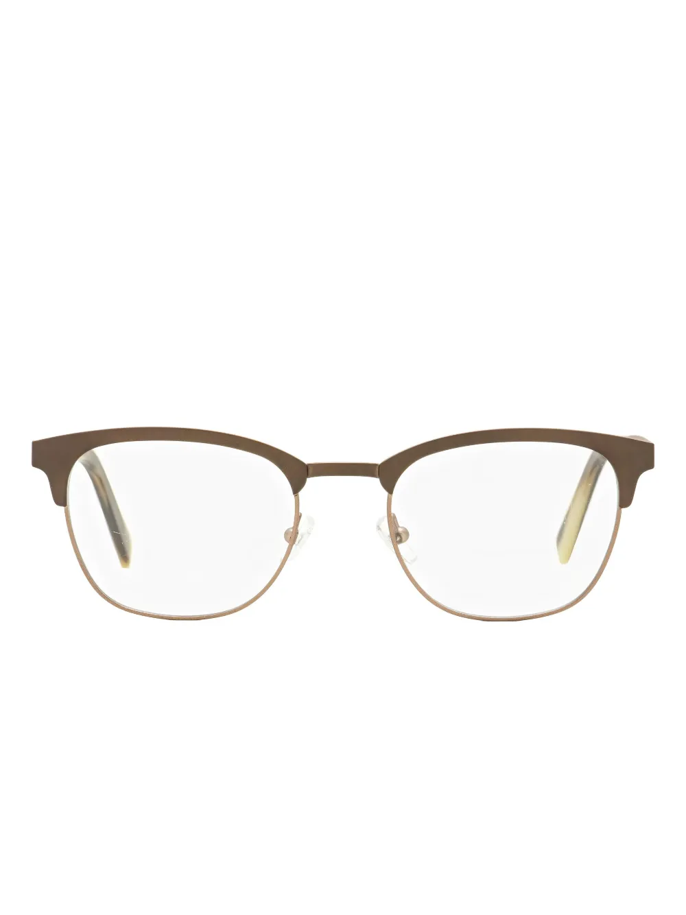 Zegna 5099 Rectangular Glasses In Brown