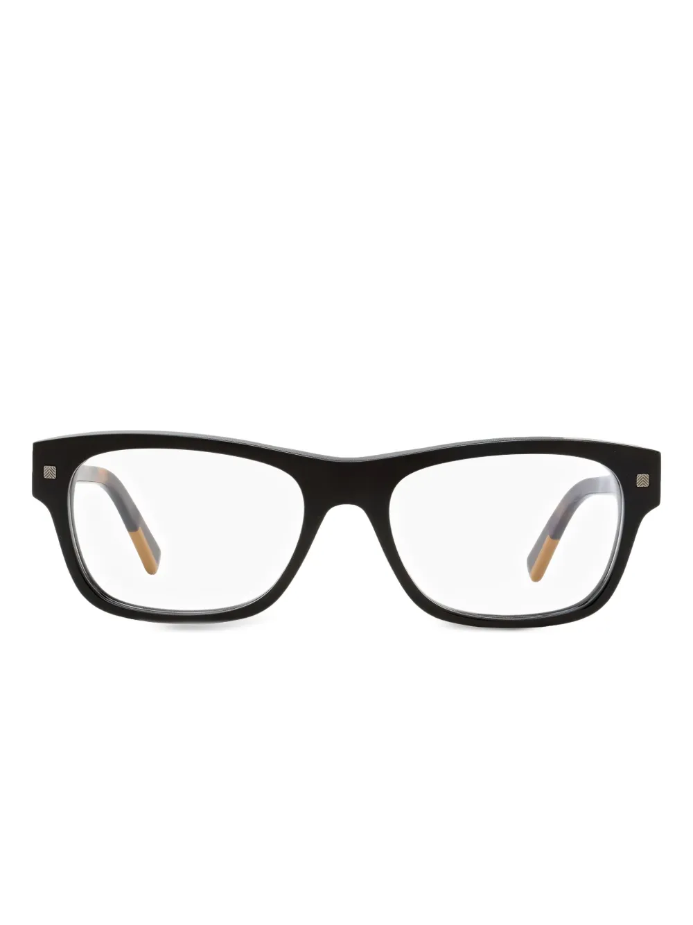 Zegna 5126 Rectangular Glasses In Black