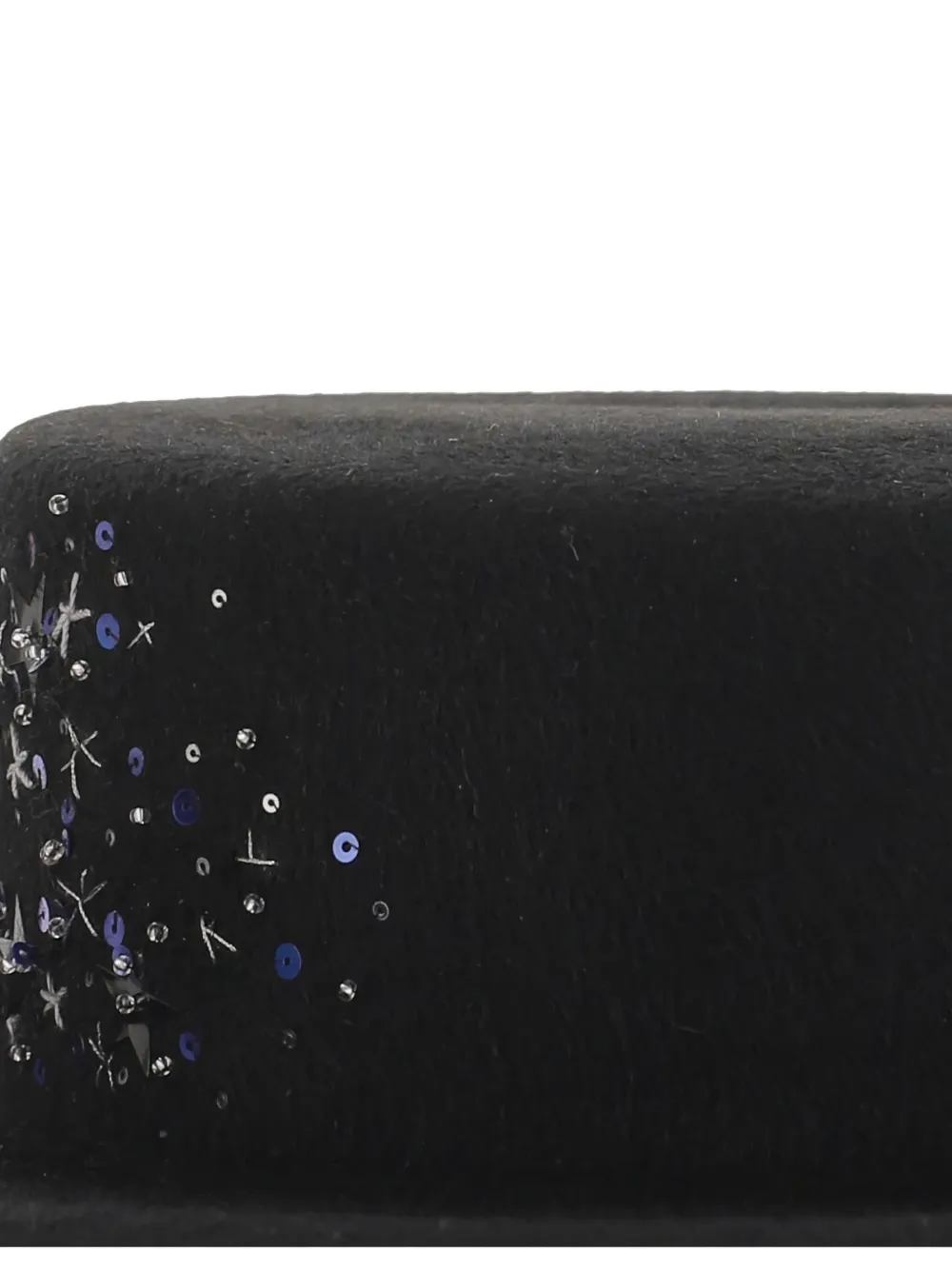 Ruslan Baginskiy wide-brim sequin-embellished hat Zwart