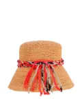 Maison Michel raffia sun hat - Neutrals
