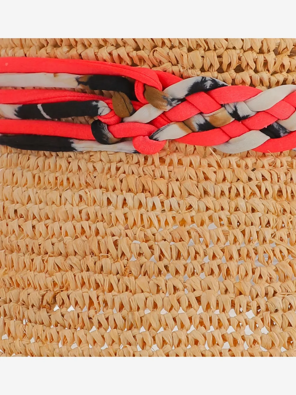 Maison Michel Raffia zonnehoed Beige