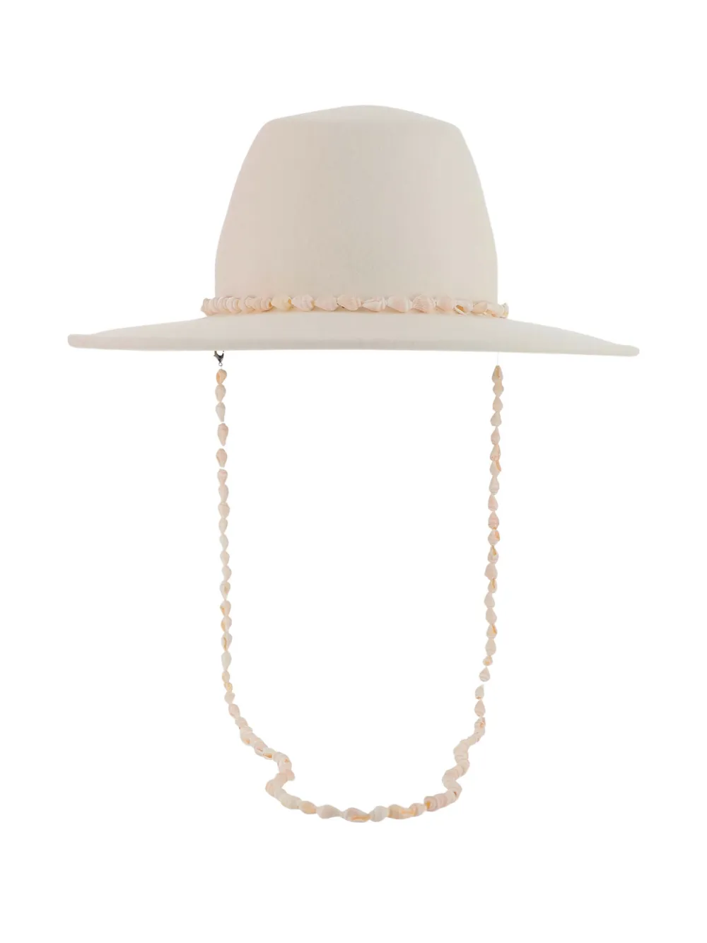Maison Michel shell-embellishment wool hat - Beige