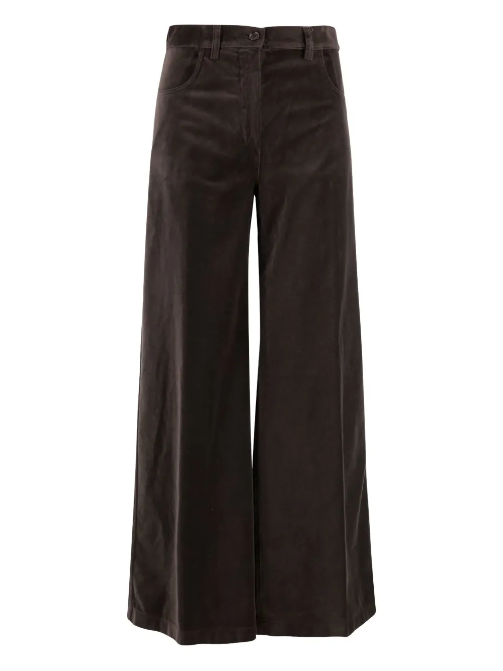 ASPESI Broek met wijde pijpen Zwart