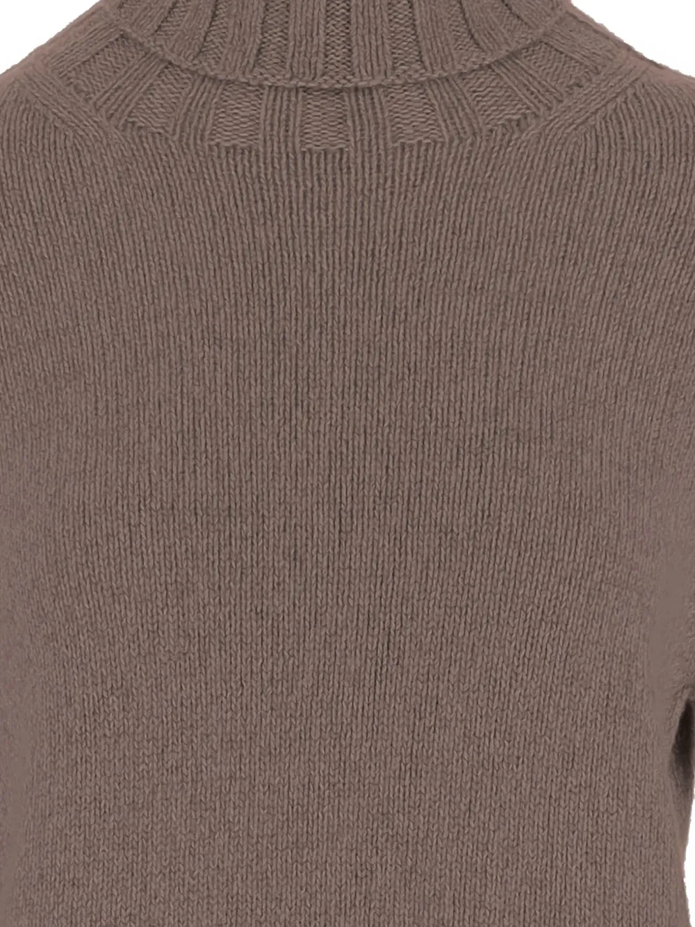 Oliver Lattughi Turtleneck Ribbed Sweater In Neutral