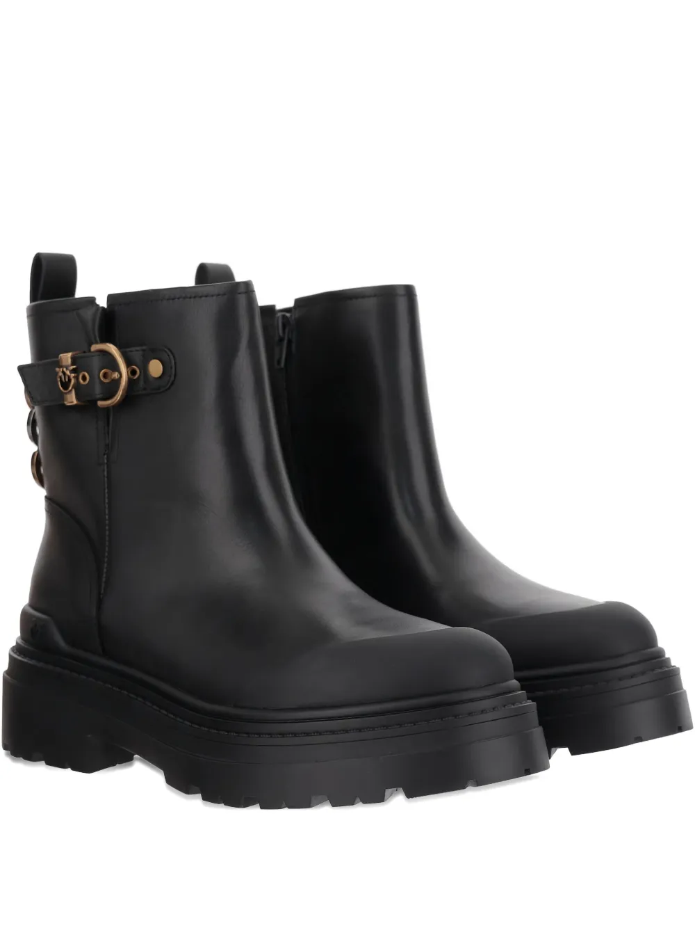 PINKO Love Birds-detail boots Black
