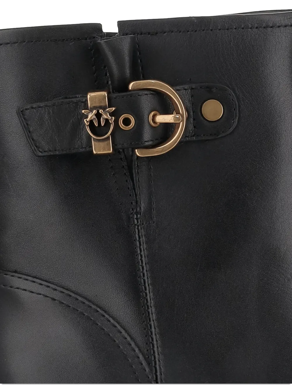 PINKO Love Birds-detail boots Black