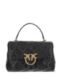 PINKO medium Love embossed tote bag - Black