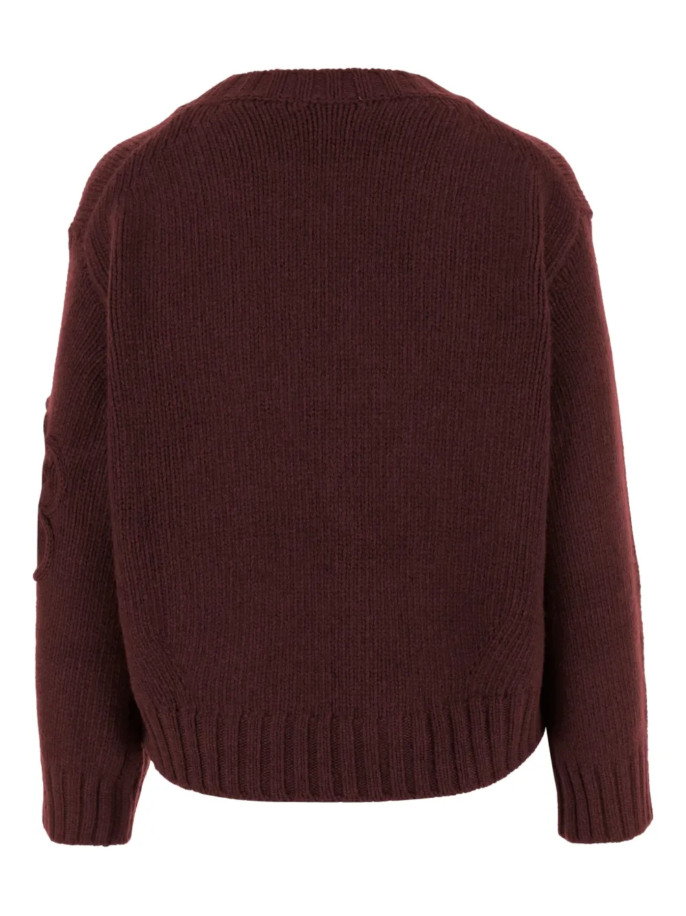 Bruno Manetti flower-applique crew-neck sweater | Knitted Sweaters | Image 2
