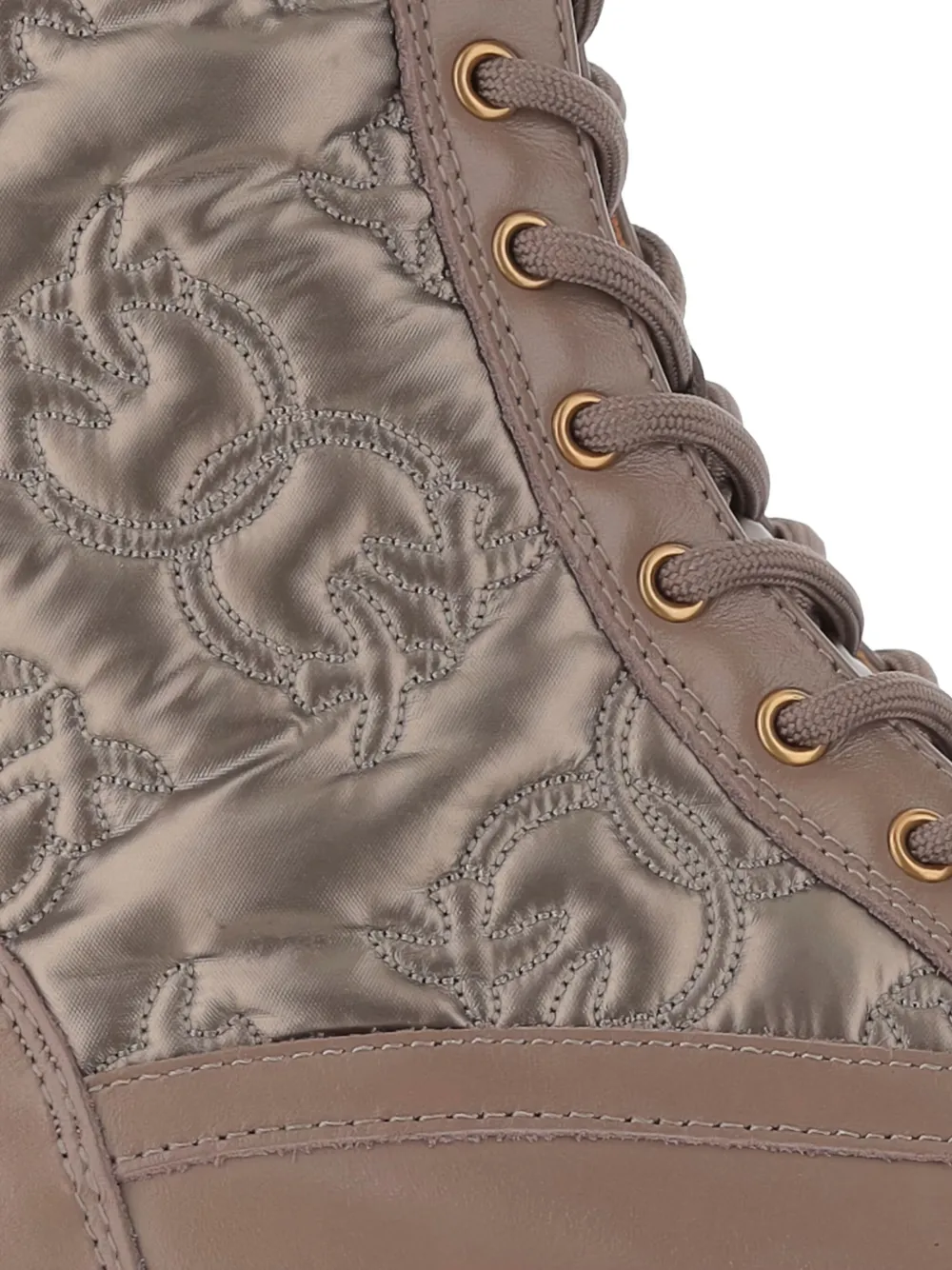 PINKO Love Birds-detail lace-up boots Brown