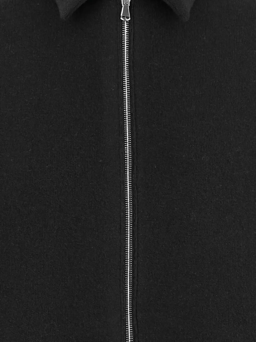 Bruno Manetti Zip-front Collar Jacket In Black