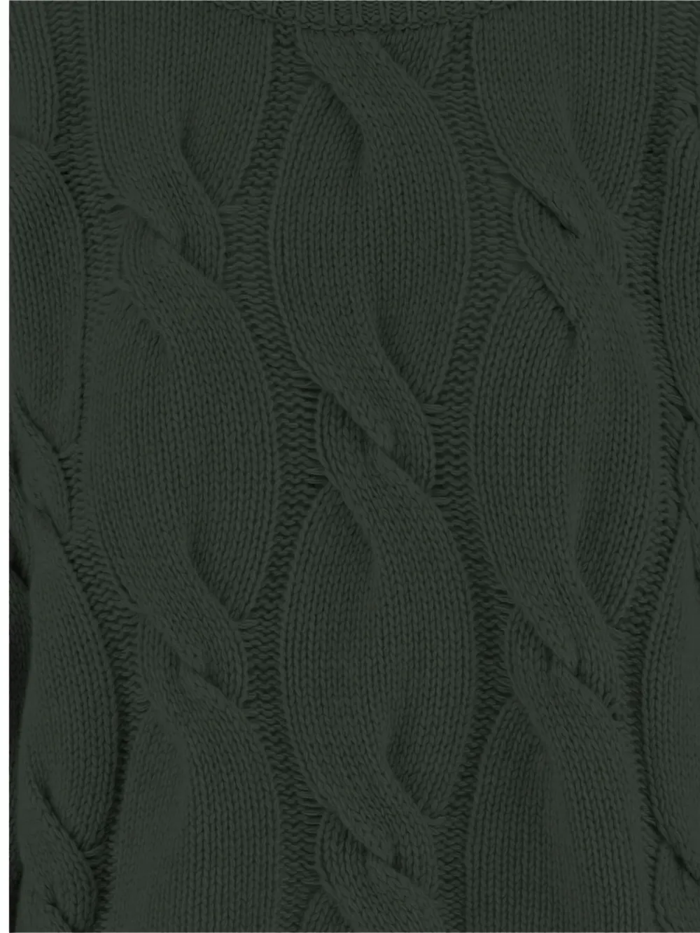 Bruno Manetti Cable-knit Crew-neck Sweater In Green