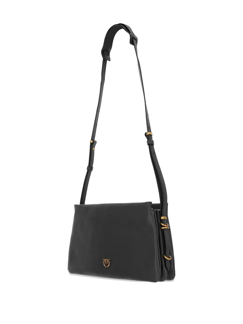 PINKO One, Two, Three Love birds-motif shoulder bag - Zwart