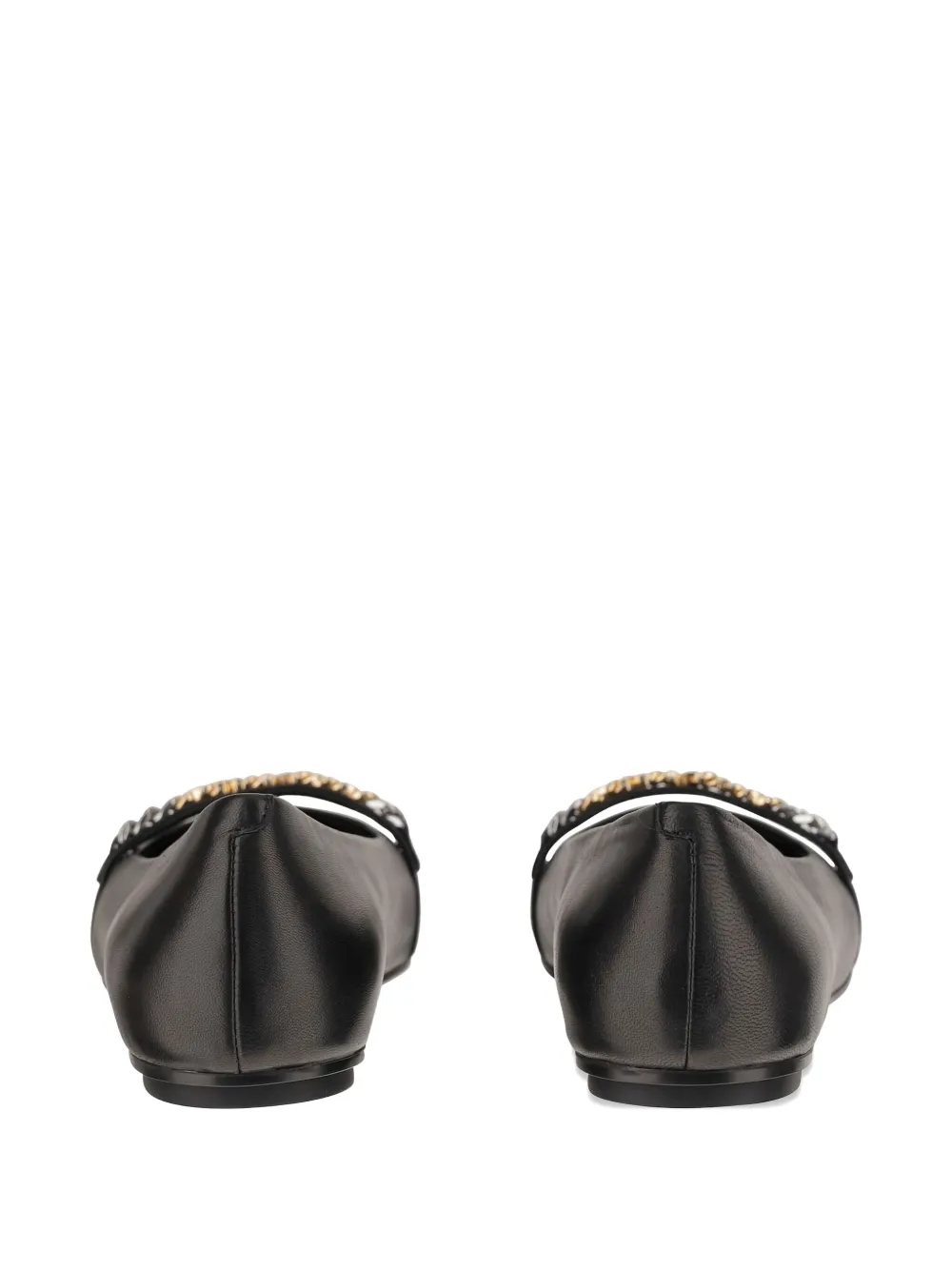 Pinko Chain-embellished Ballet Flats In Black