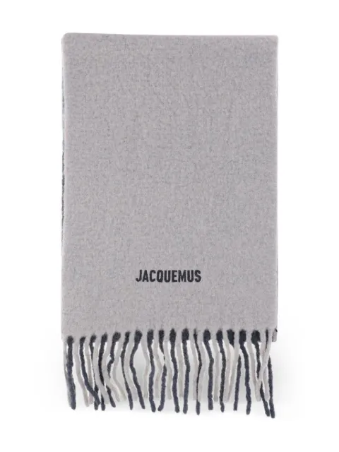 Jacquemus embroidered alpaca-blend scarf
