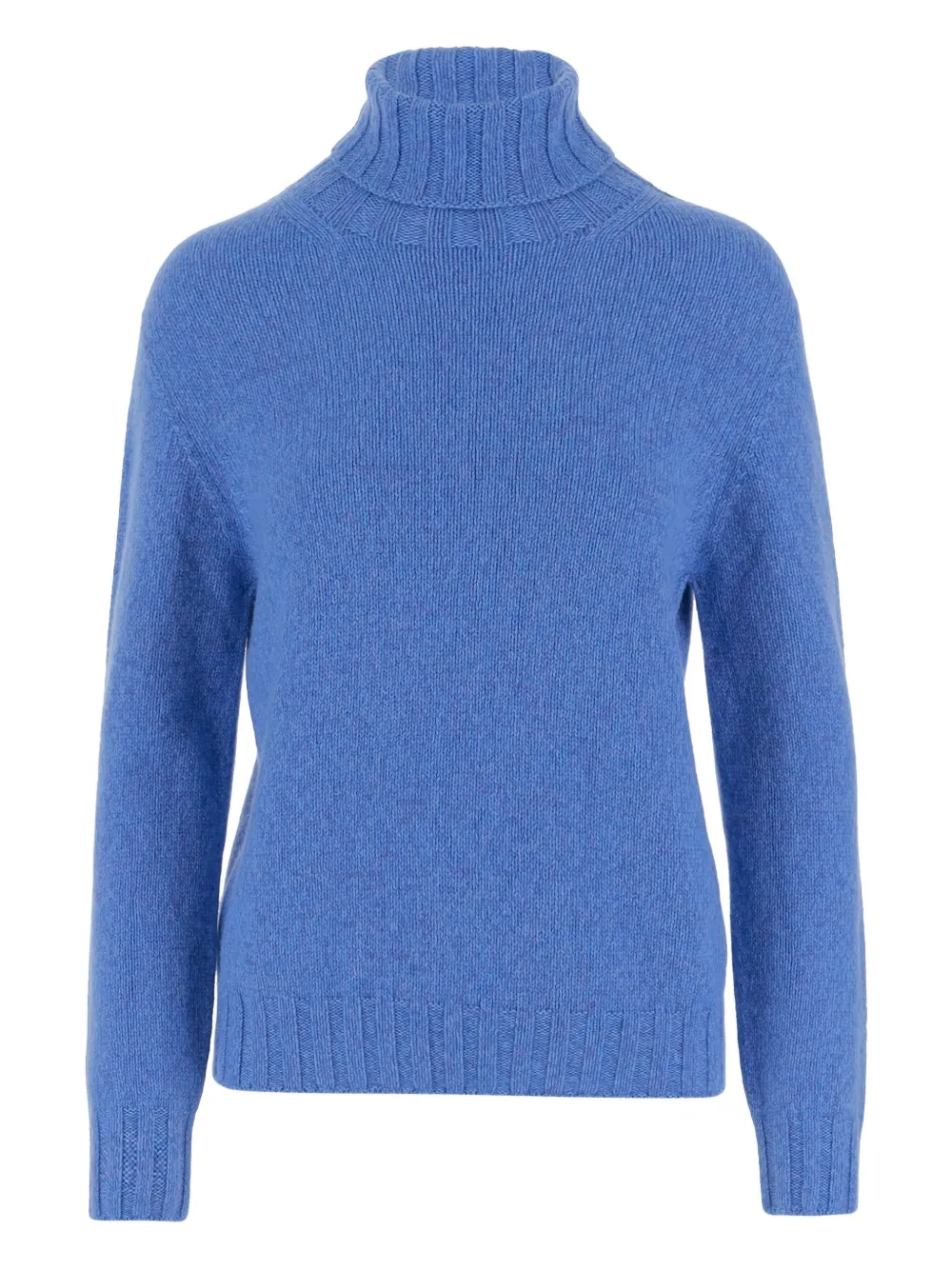 OLIVER LATTUGHI high-neck ribbed sweater - ブルー OLIVER LATTUGHI high-neck ribbed sweater - ブルー