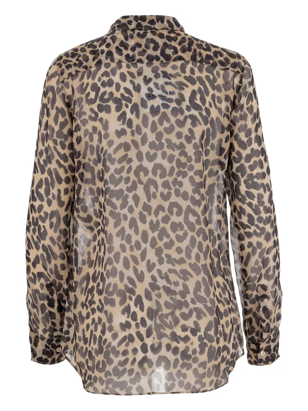 ASPESI leopard-print button-front shirt - Bruin