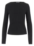 Vince ribbed crew-neck sweater - Black