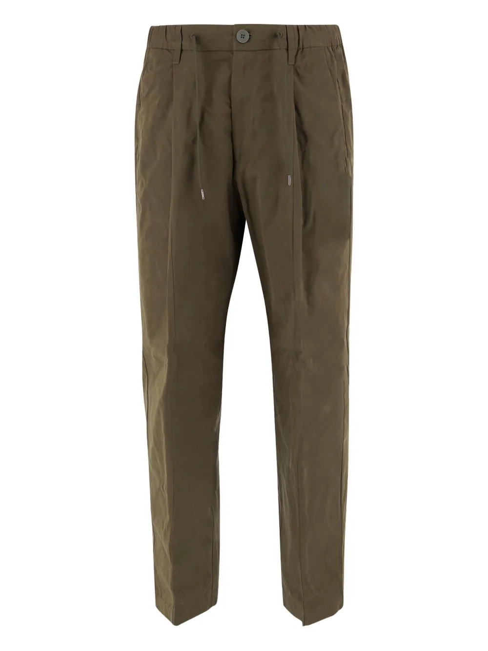 Herno pleated drawstring trousers Groen