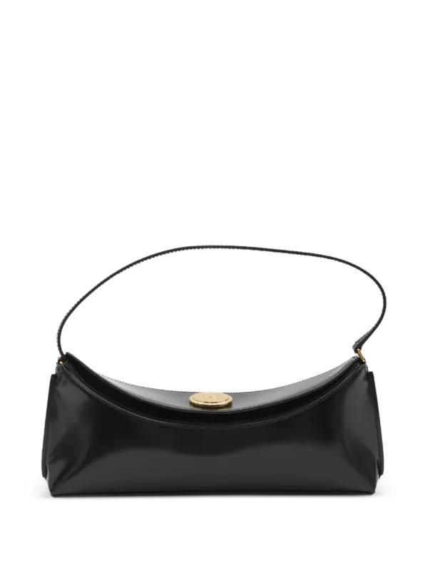 Jacquemus The Ovalo Shoulder Bag in Black