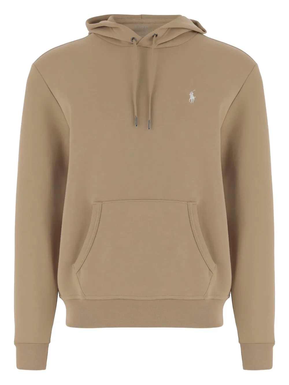 Polo Ralph Lauren logo-embroidered kangaroo-pocket sweatshirt | Neutrals | Image 1