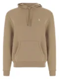 Polo Ralph Lauren logo-embroidered kangaroo-pocket sweatshirt - Neutrals