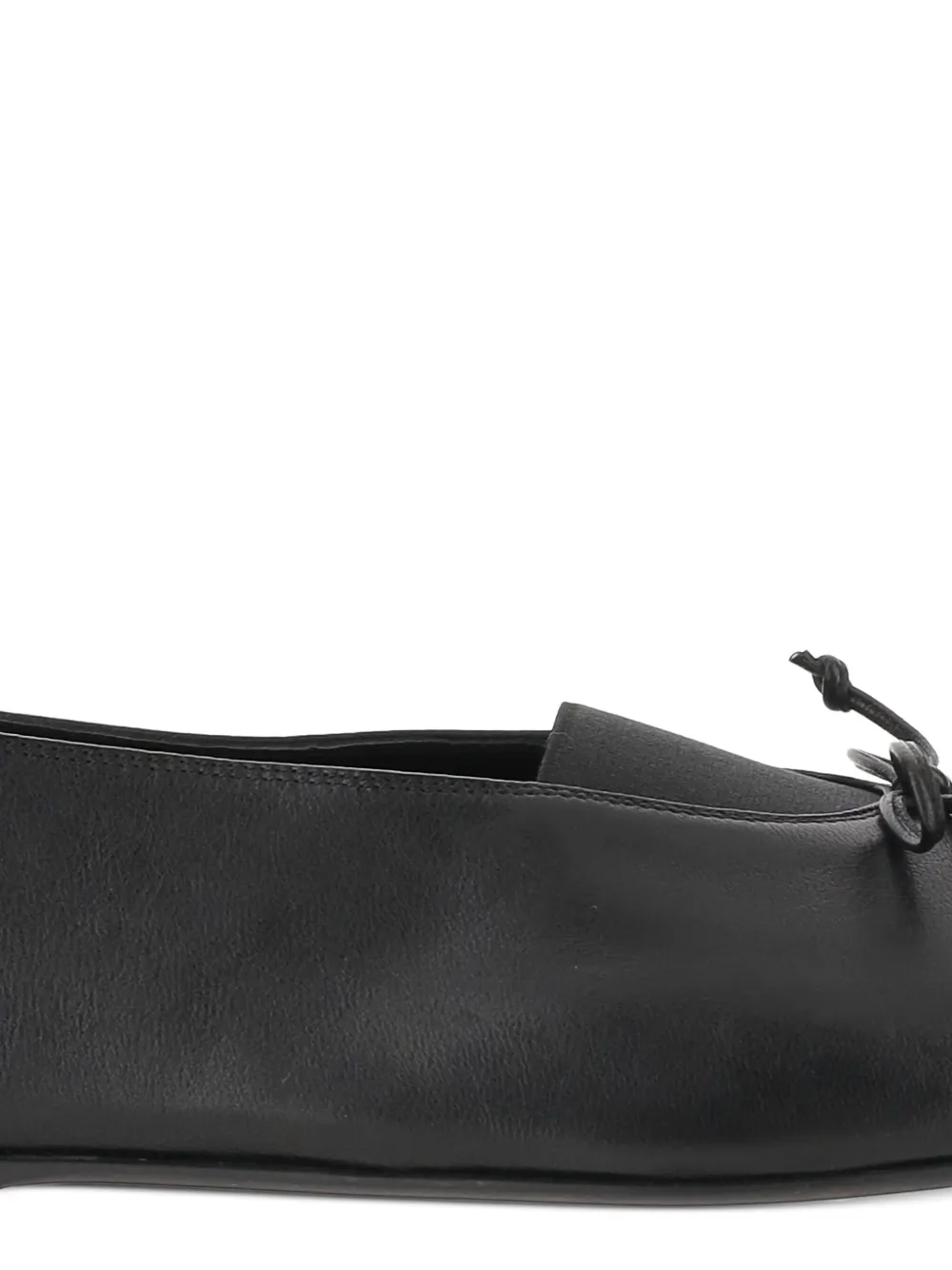 Miu Élan ballerina's met strikdetail Zwart