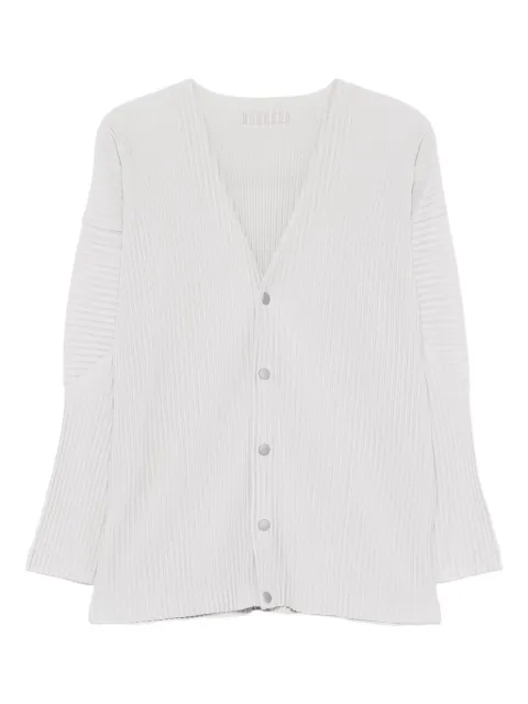 Issey Miyake cardigan à design plissé