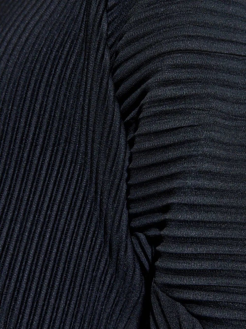 Issey Miyake Geplooid T-shirt met lange mouwen Blauw