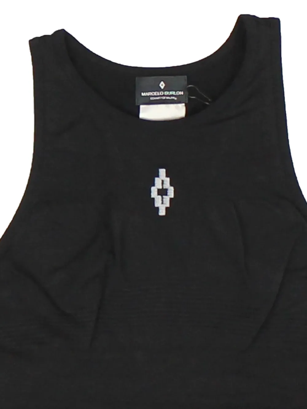 Marcelo Burlon County of Milan Naadloze tanktop met hoge hals Zwart