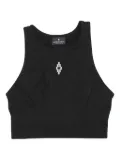 Marcelo Burlon County of Milan logo-embroidered seamless top - Black