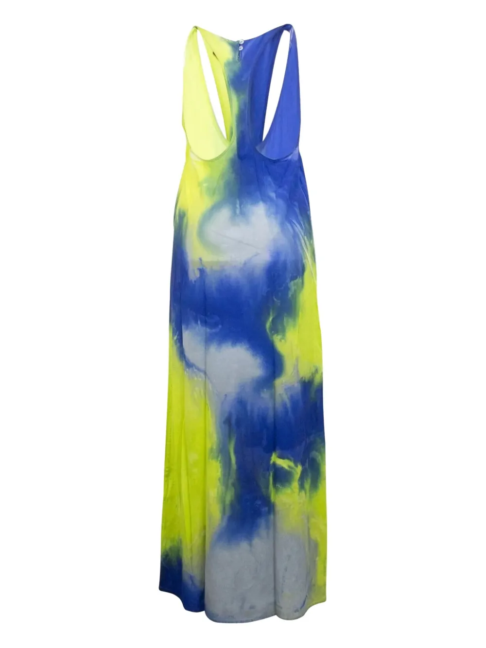 Marcelo Burlon County of Milan tie dye-print racerback dress - Blauw
