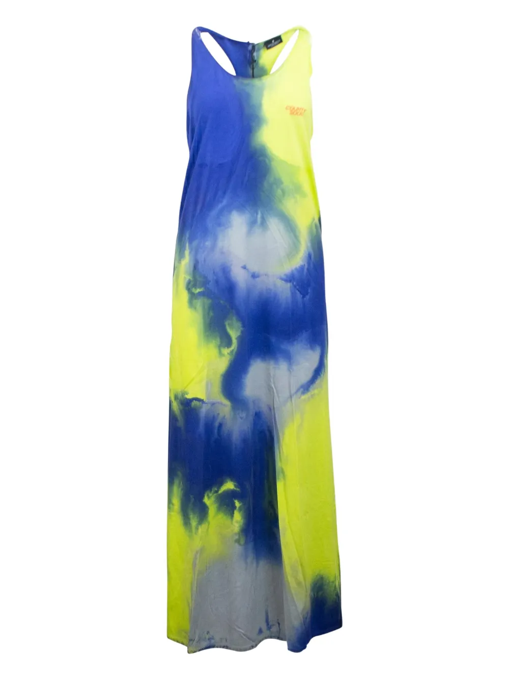 Marcelo Burlon County of Milan tie dye-print racerback dress - ブルー Marcelo Burlon County of Milan tie dye-print racerback dress - ブルー