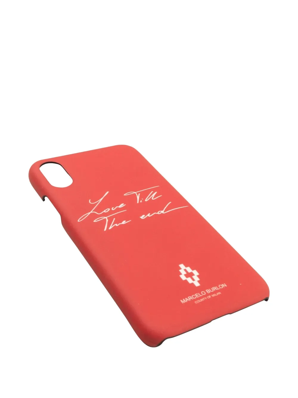Marcelo Burlon County Of Milan Letter-print Phone Case In Red