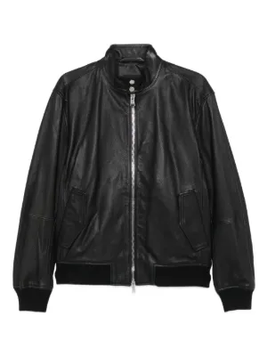 BOSS レザージャケット | ブラック | FARFETCH JP