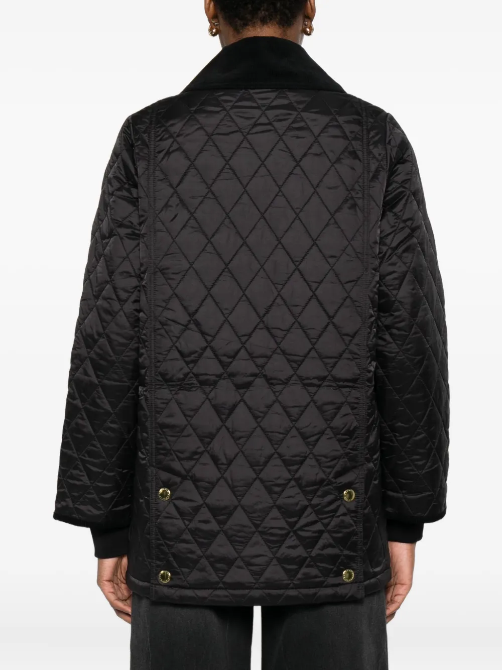 Barbour Modern Beadnell Quilted Jacket In Black
