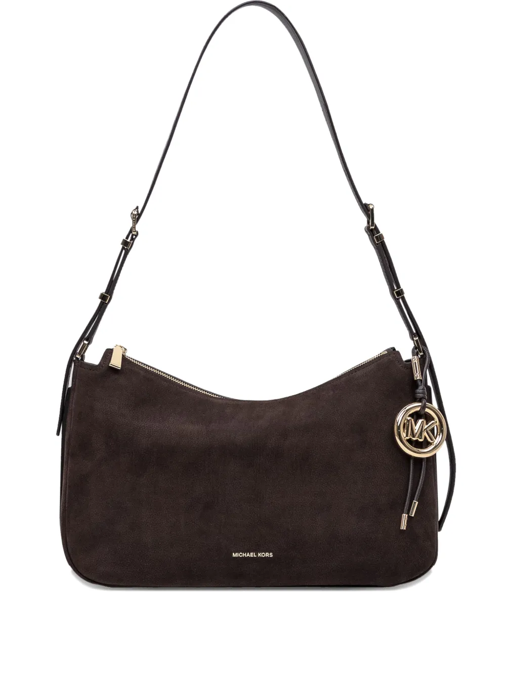 Michael Kors Nolita suede zip-top shoulder bag Bruin