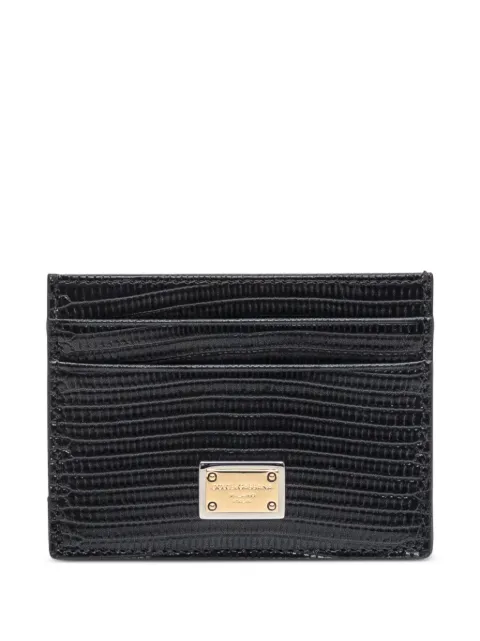 Dolce & Gabbana tarjetero con placa del logo