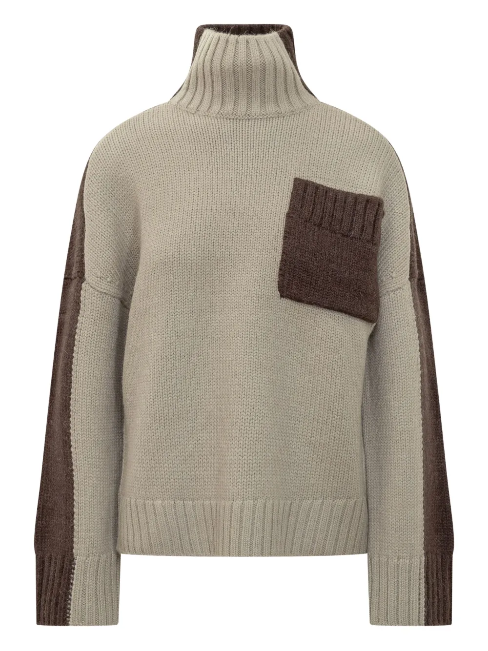 JW Anderson two-tone panelled sweater Bruin