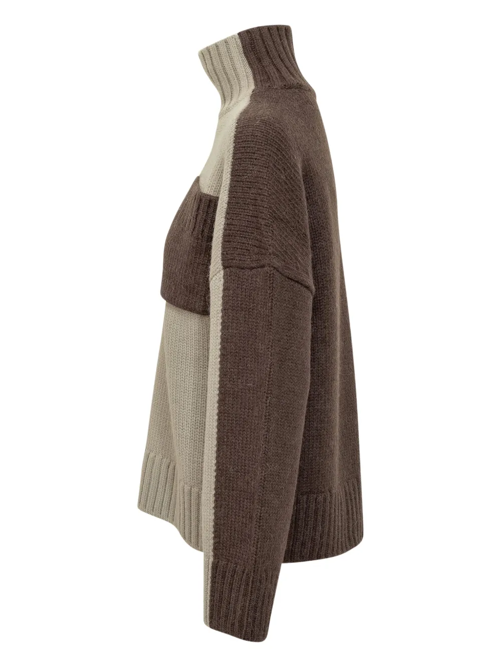 JW Anderson two-tone panelled sweater Bruin