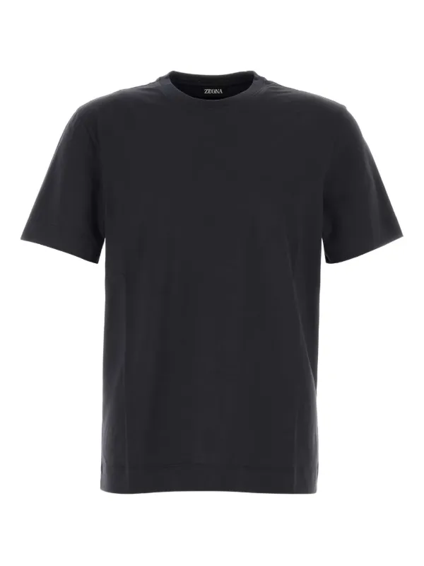 Zegna クルーネック Tシャツ | ブラック | FARFETCH JP