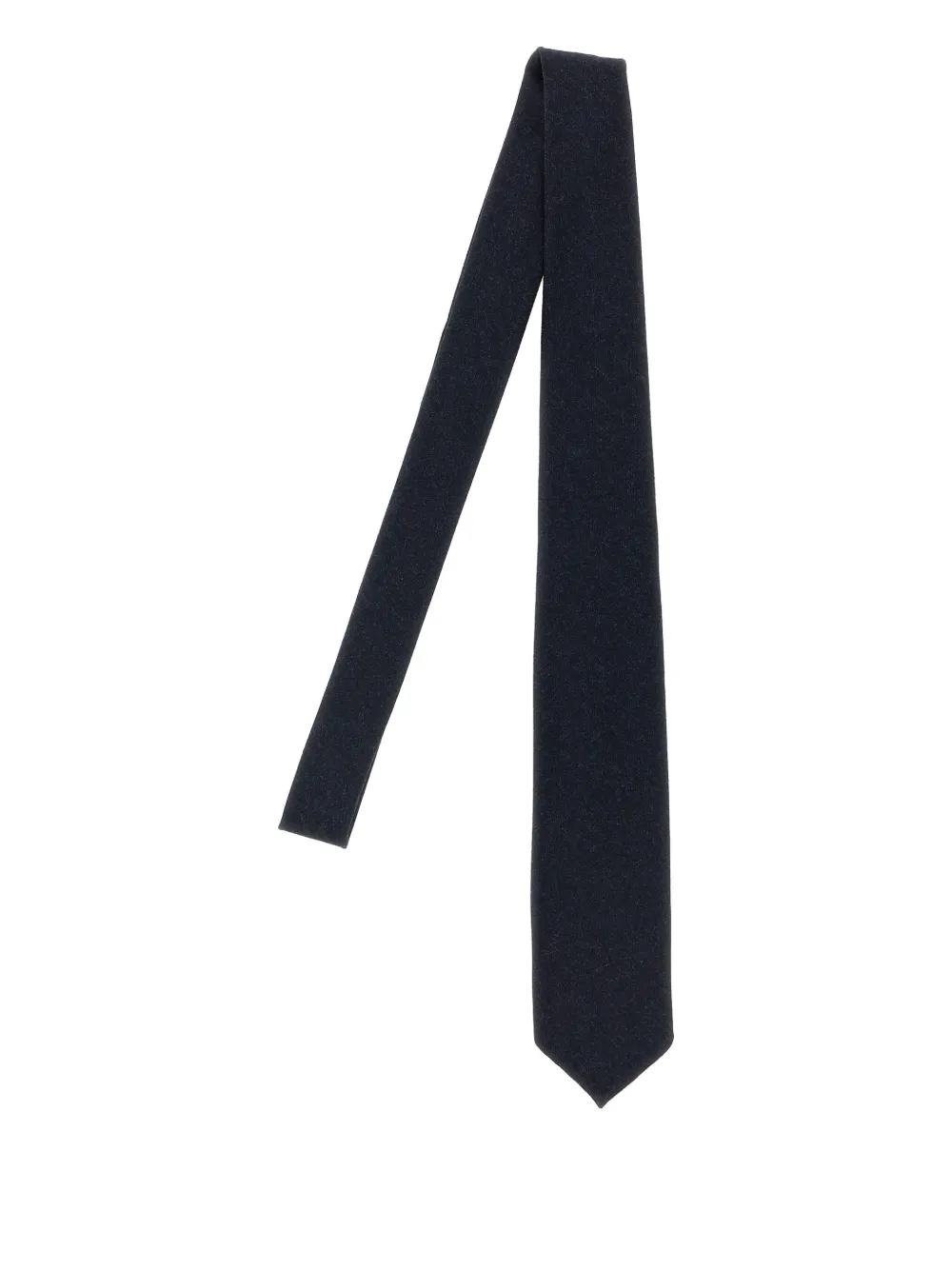 Barba Napoli Slim Wool Tie Textured Fabric In Black