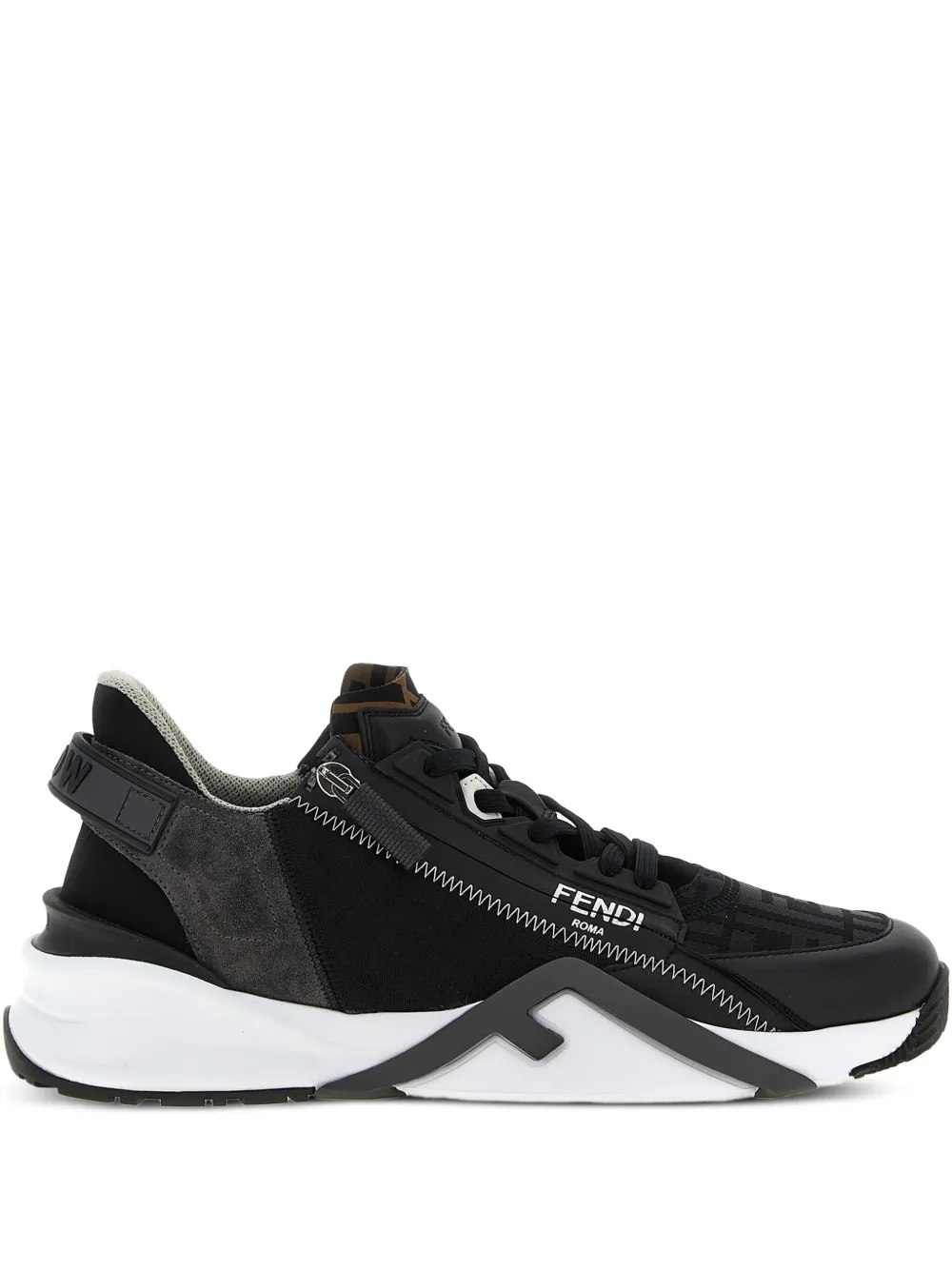FENDI Flow FF jacquard sneakers Black