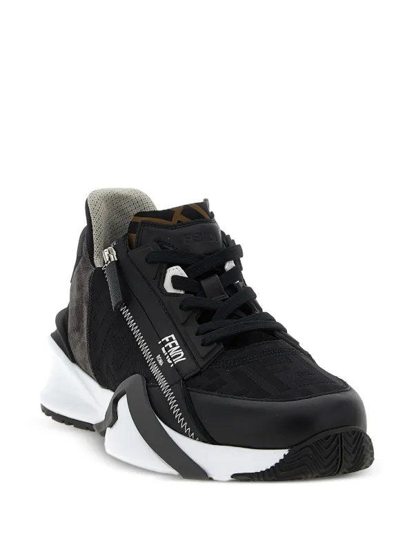 FENDI Tênis Flow FF De Jacquard | Preto | FARFETCH BR